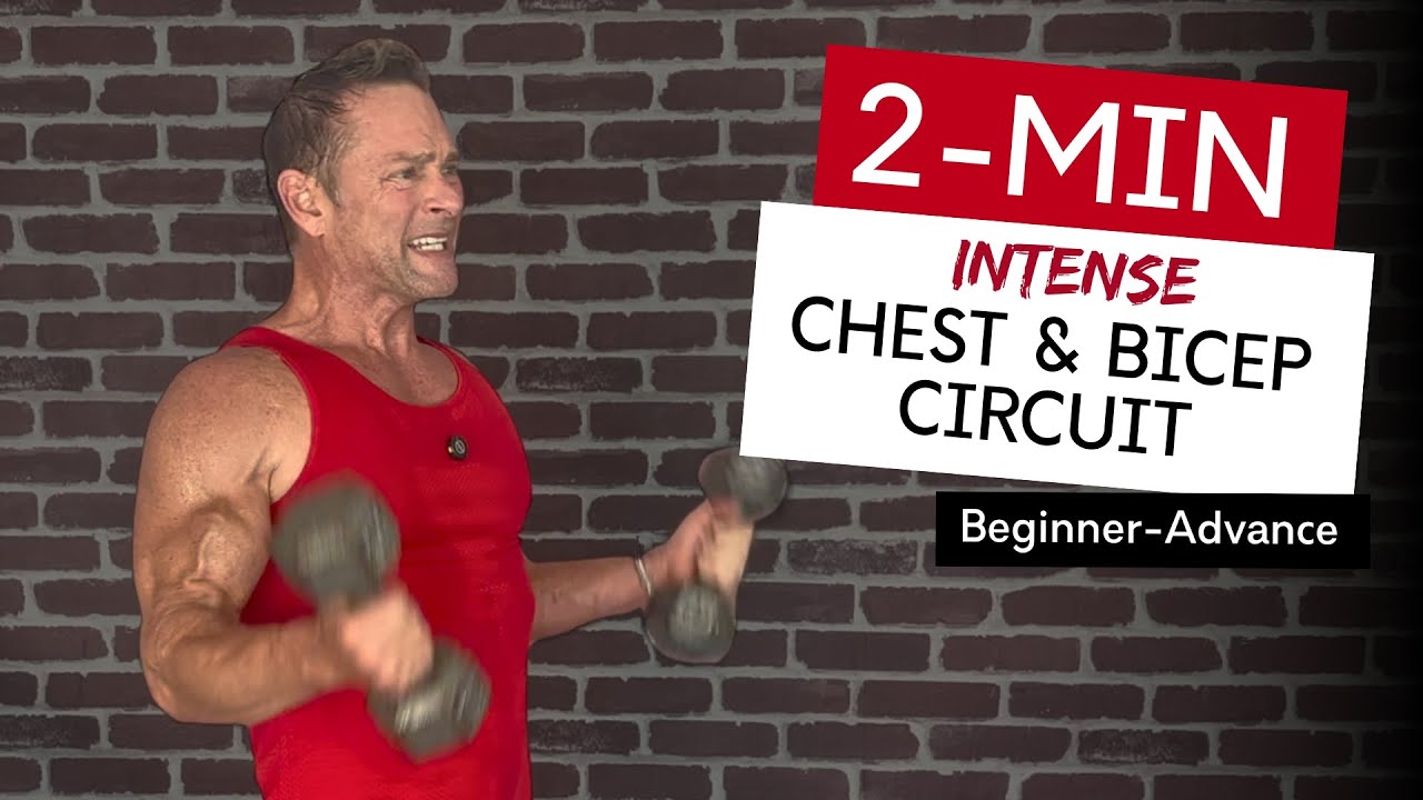 WORKOUT: 🔥 Intense 2-Minute Incline Chest Press & Bicep Curl Circuit