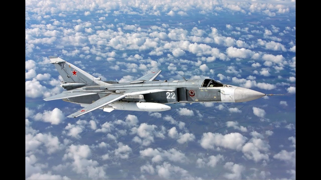 Sukhoi SU 24 Fencer Bomber in Action. Су-24 в действии.