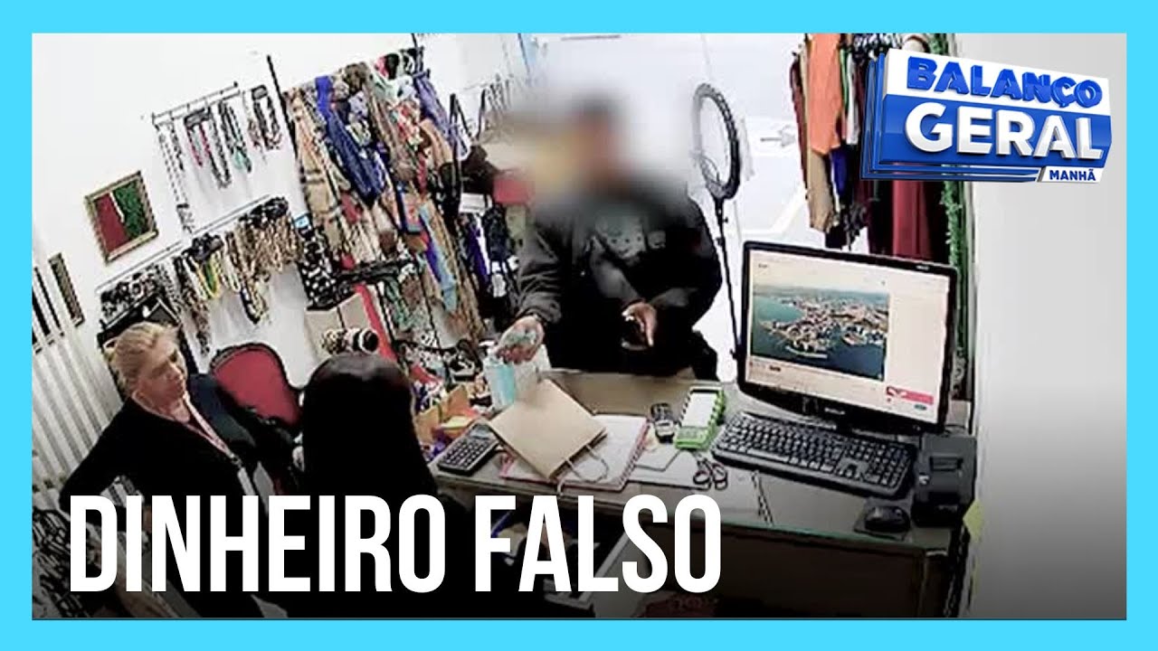 Suspeito é flagrado comprando com nota falsa em brechó de SP; saiba como identificar golpe