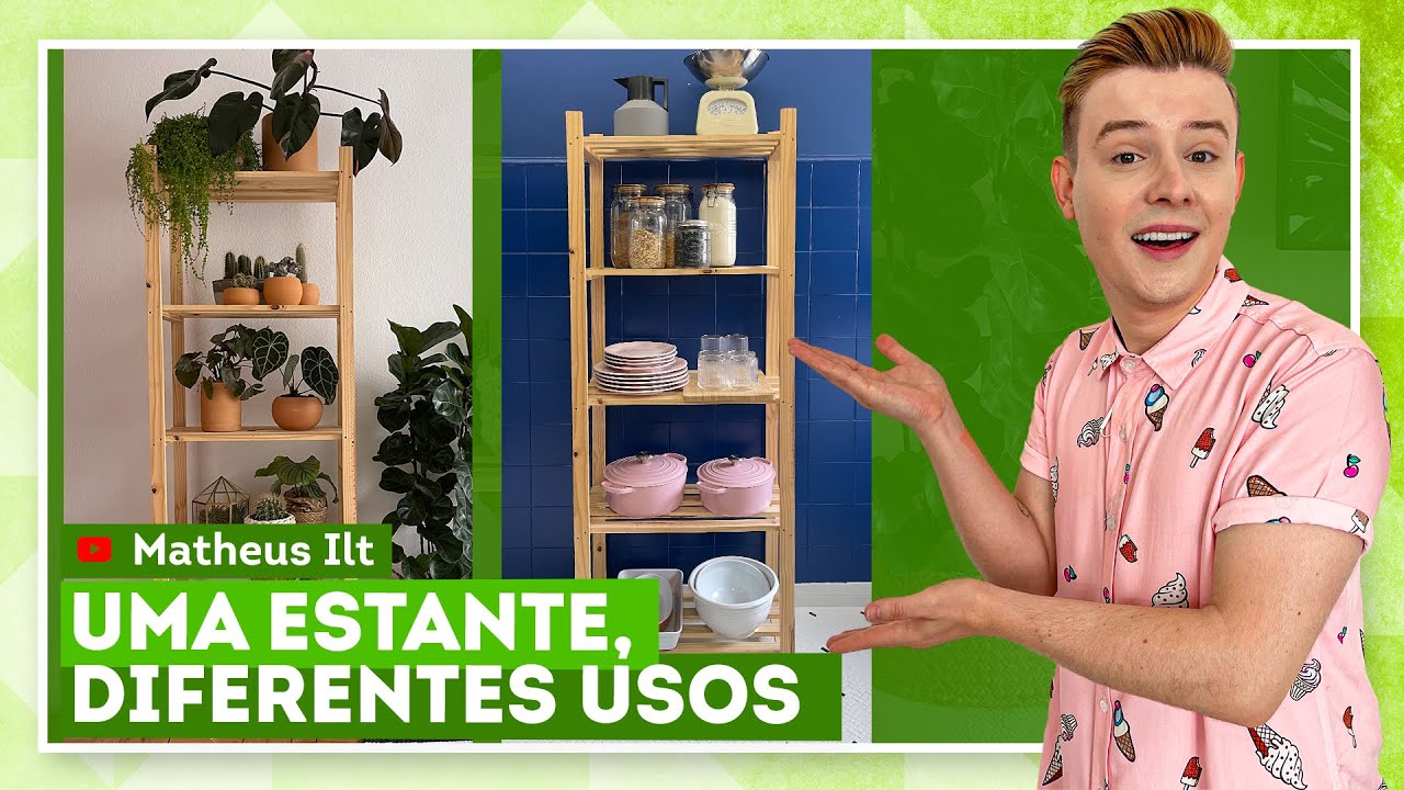 Decoração com estante de pinus: diferentes usos com Matheus Ilt