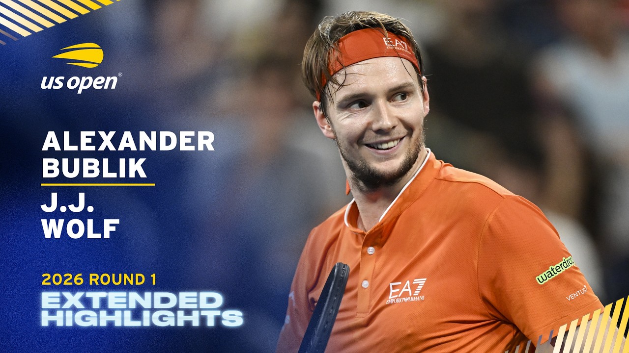 Alexander Bublik vs. J.J. Wolf Extended Highlights | 2026 US Open Round 1
