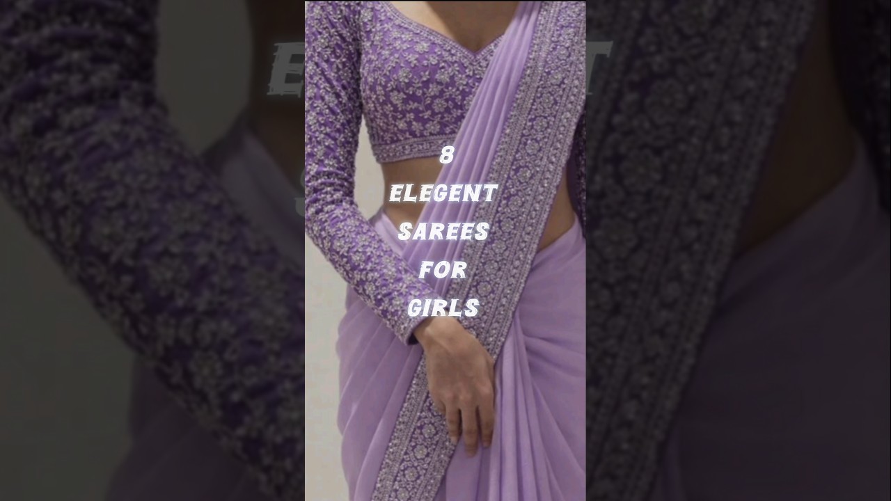 ✨ Trendy Sarees For Girls | Elegant &bull; Stylish &bull; Timeless ✨#SareesForGirls #TrendySaree #viral #saree