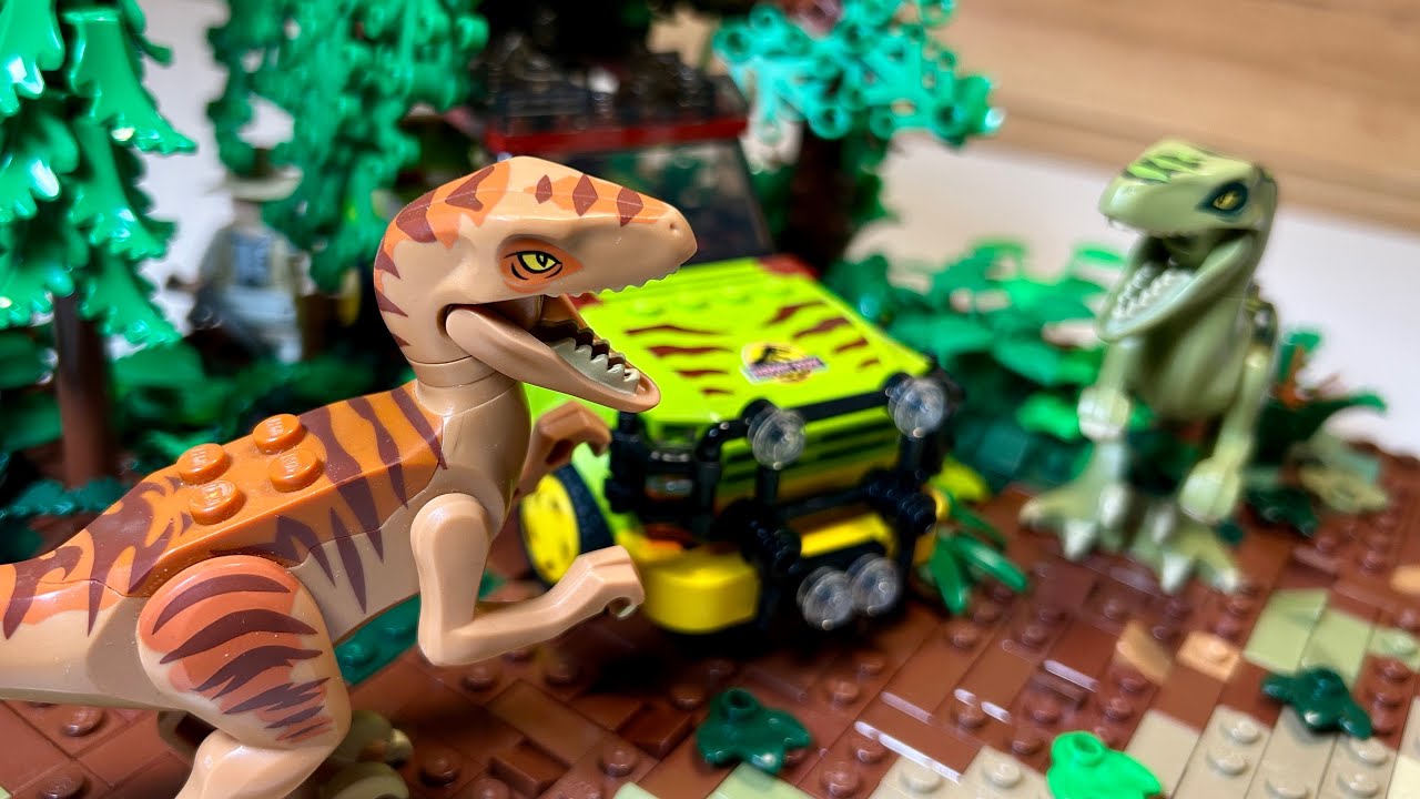 Ma PREMIÈRE création LEGO JURASSIC PARK !!