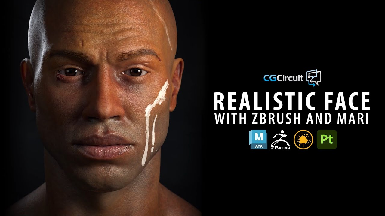 How to Sculpt and Texture a Realistic Human Head with Zbrush and Mari | VFX and Games