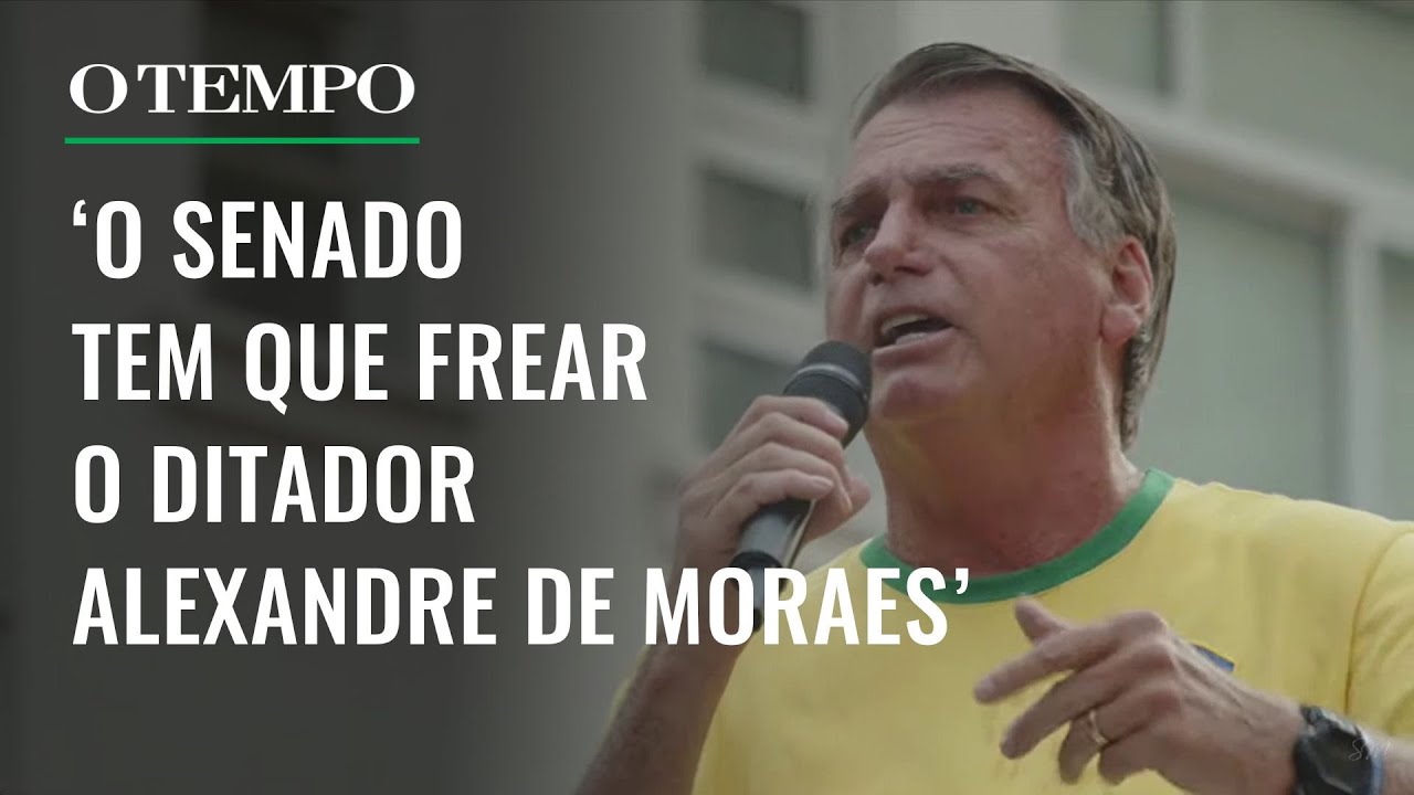 Bolsonaro pede que Senado coloque um freio em Alexandre de Moraes, a quem chama de 