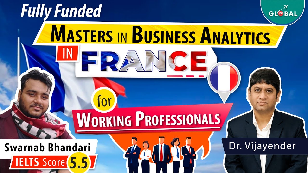 Fully Funded masters in Business Analytics in France for Working Professionals