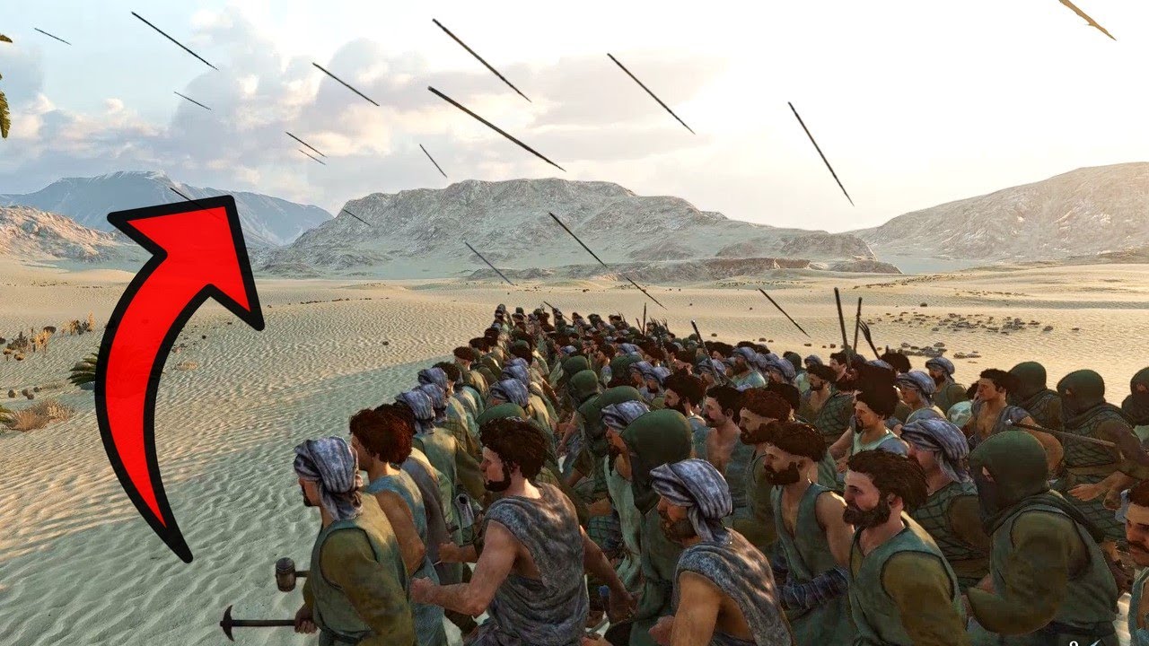 JAVELIN HELLFIRE vs 300 Looters in Bannerlord (100 Wildlings)