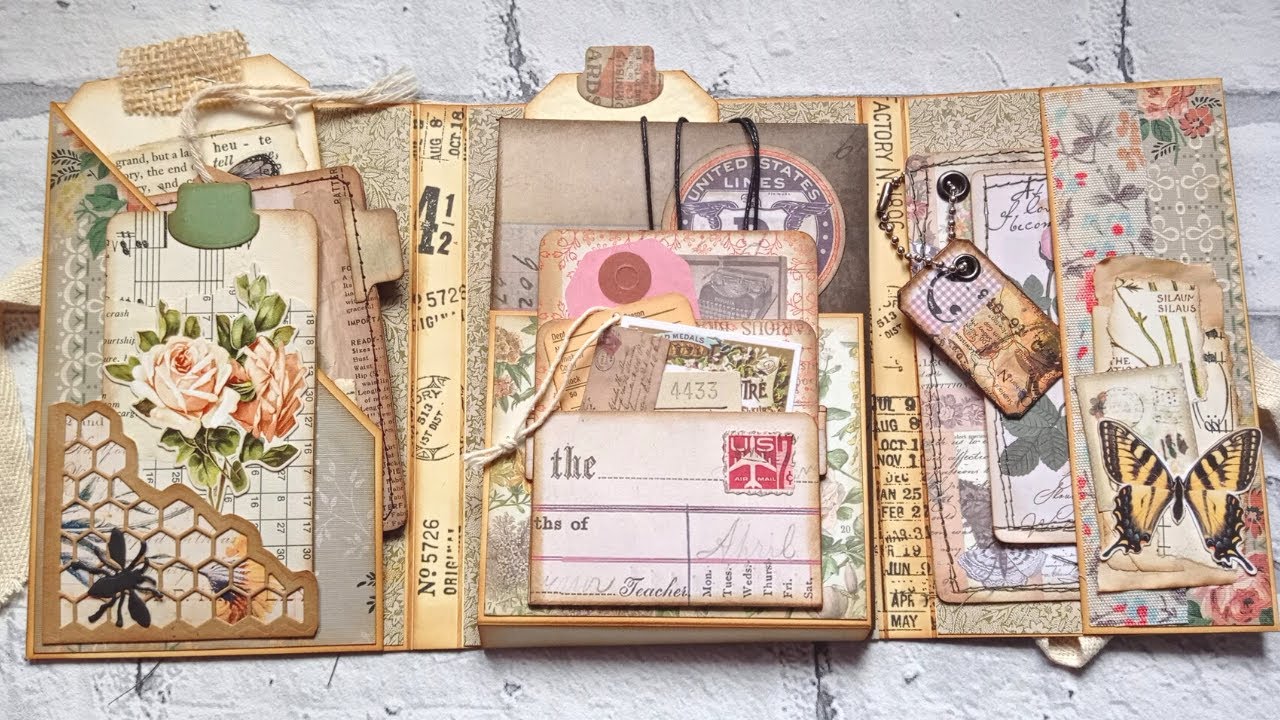 Decorating The Tim Holtz Accordion Folio