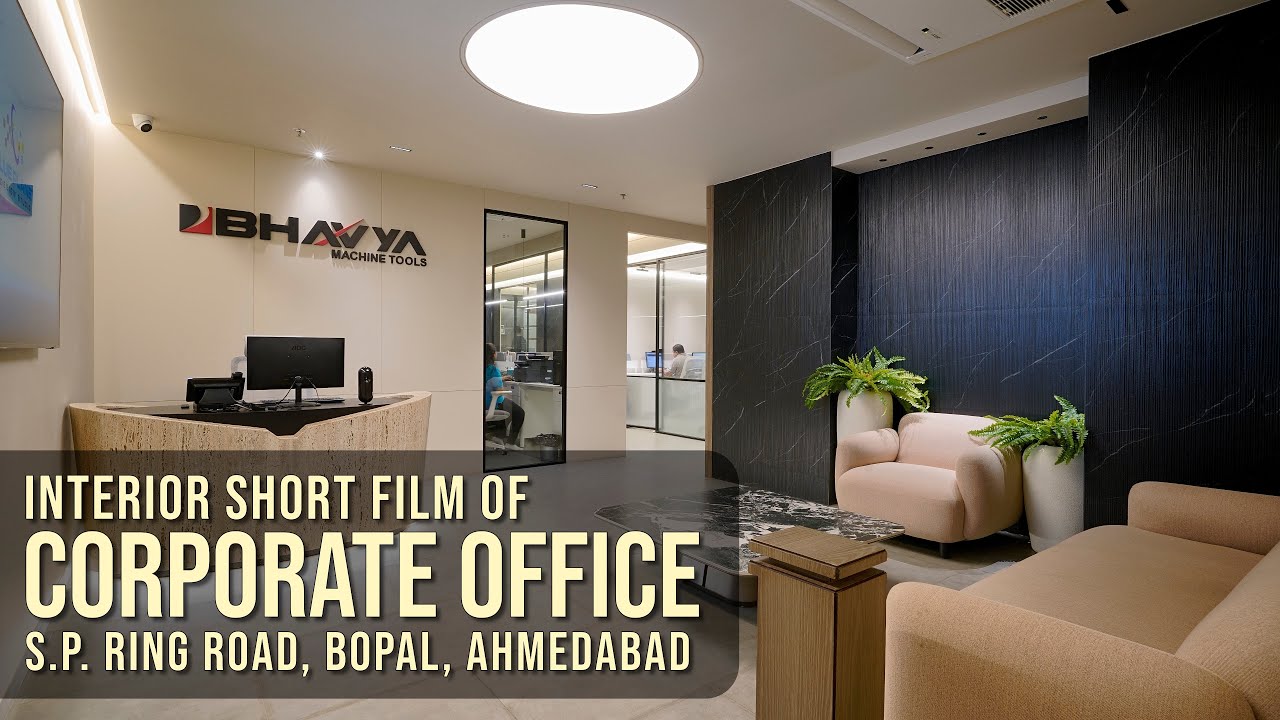 Corporate Office of Bhavya Machine Tools - Ahmedabad | BlueHour Studios | #interiorphotography