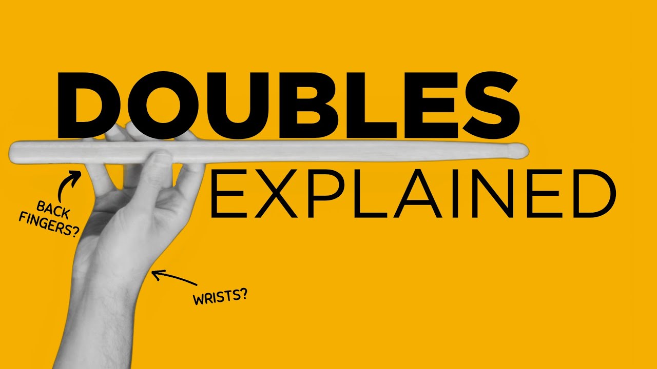 Double stroke rolls.