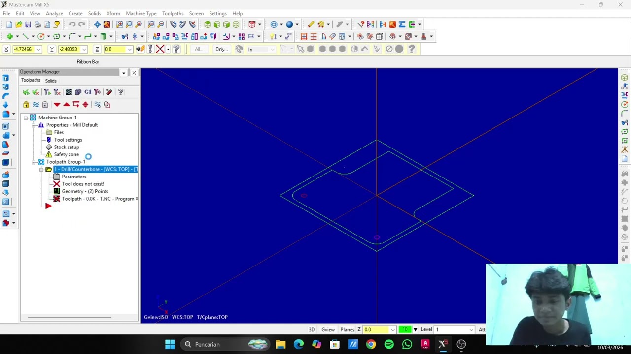 MasterCam Mill Lesson 4B