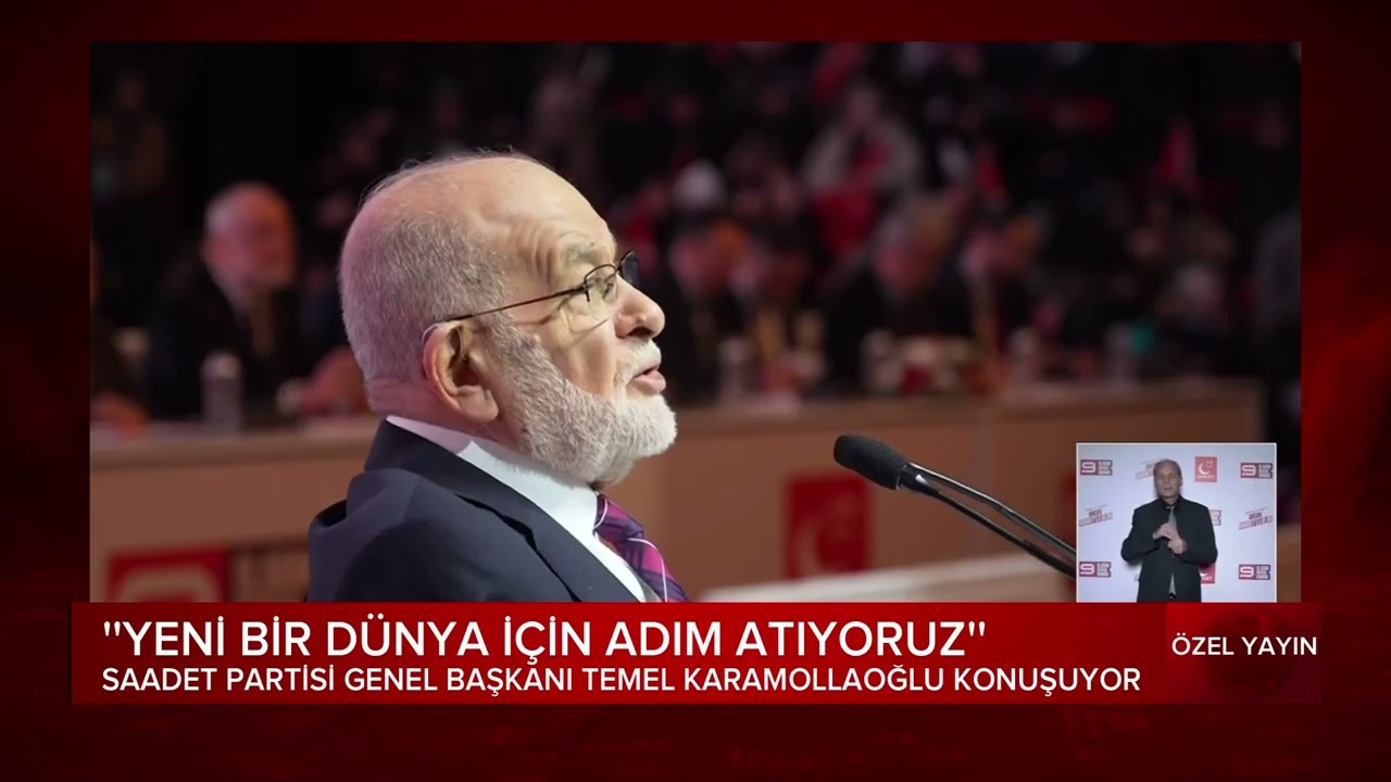 Temel Karamollaoğlu'nun Saadet Partisi 9. Olağan Kongresi'ndeki Tarihi Konuşması