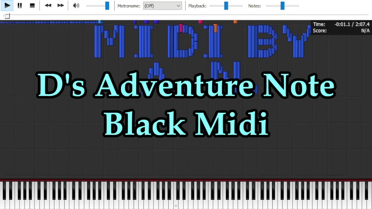 【誰にも弾けない】D's Adventure Note【Black Midi/黒楽譜】 (80K notes↑)
