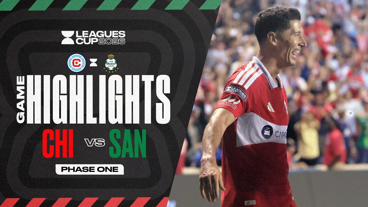 Leagues Cup 2026: Chicago Fire FC 3-1 Club Santos Laguna | Full Match Highlights