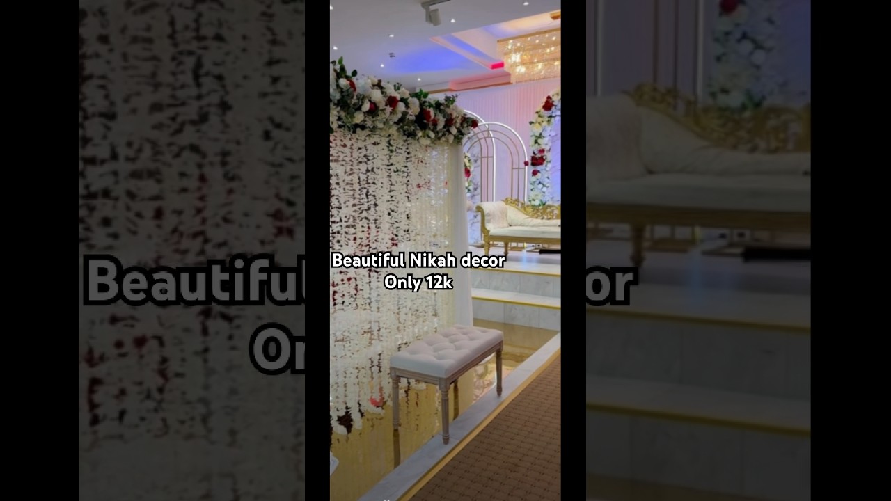 Nikah Event decore #wedding #stagedecor #decoration #receptionstage #love #decor #venuedecor