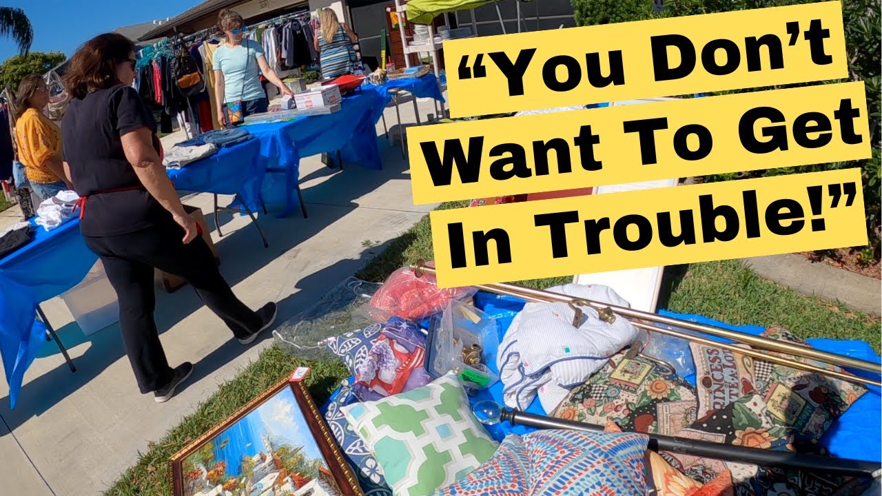 She PRESSURED Me To TAKE It At This Garage Sale!