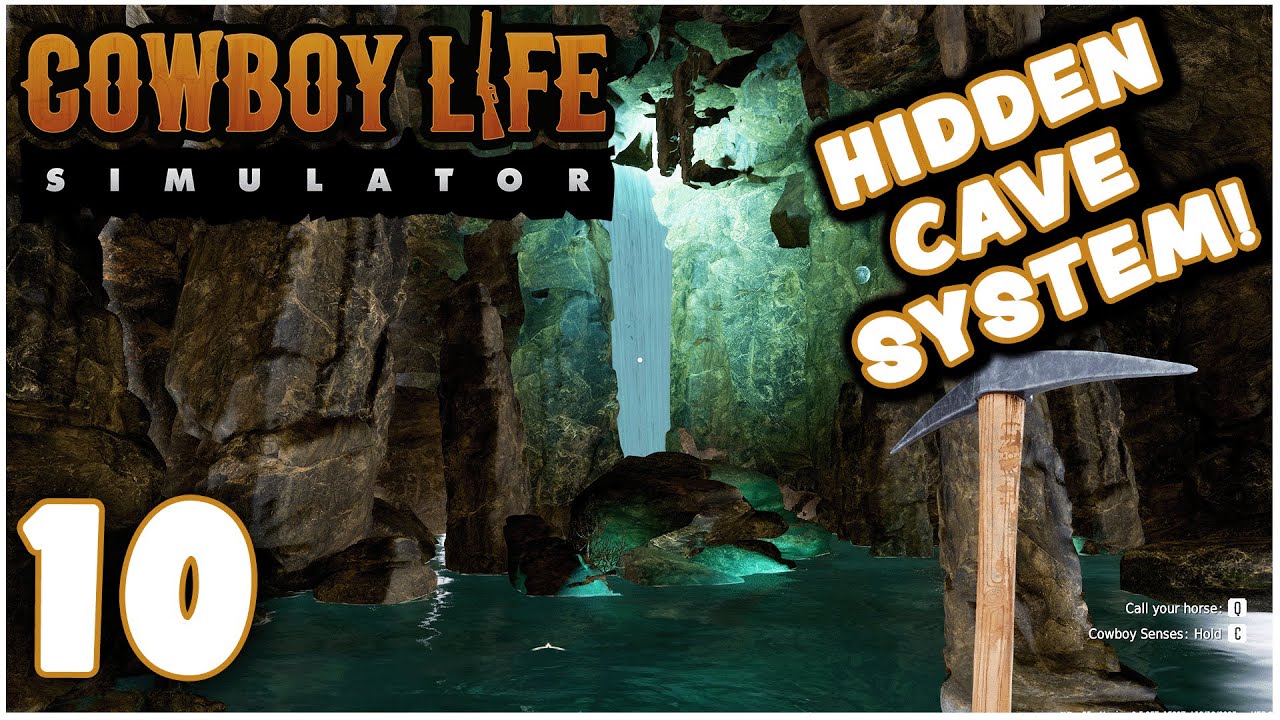 Uncovering the SECRET CAVE SYSTEM! - COWBOY LIFE SIMULATOR