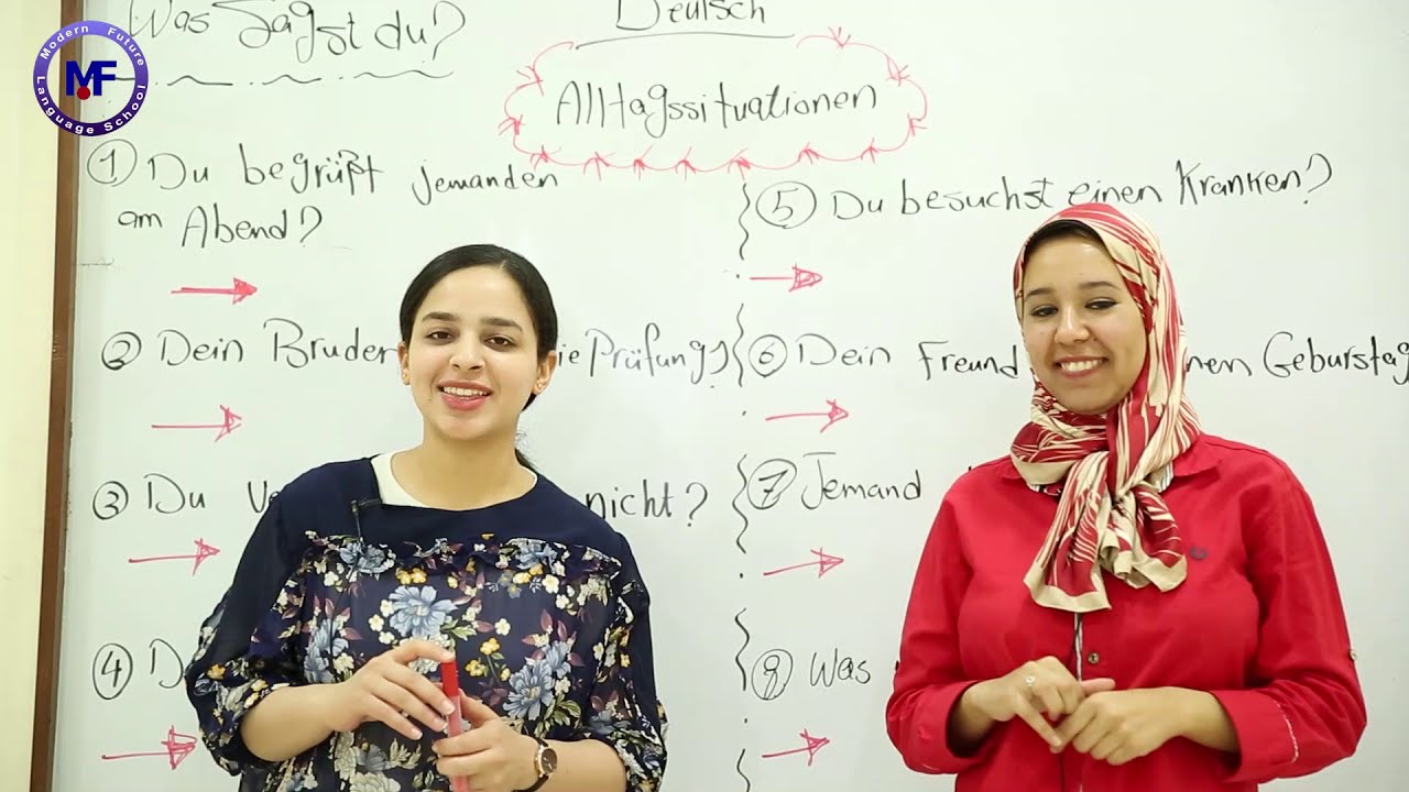 German // Deutsch // Alltagssituationen // Frau Karema & Frau Radwa Sherif