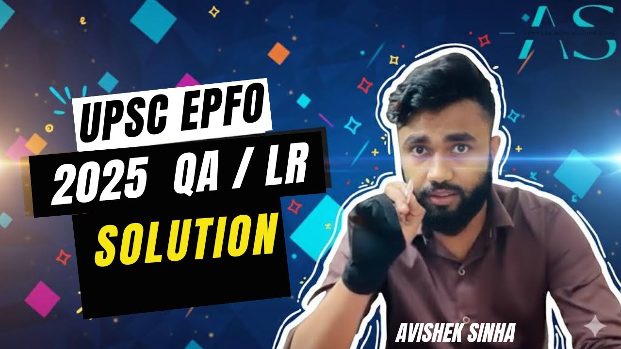 UPSC EPFO 2025 PYQ | Actual Paper Solution | Maths and Reasoning 15 Q | 30 November ,2025