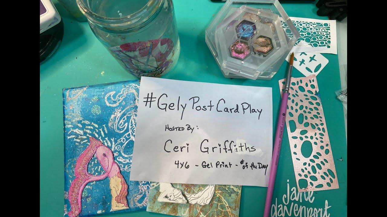 #gelypostcardplay ~ Day 2~ Postcard letter 