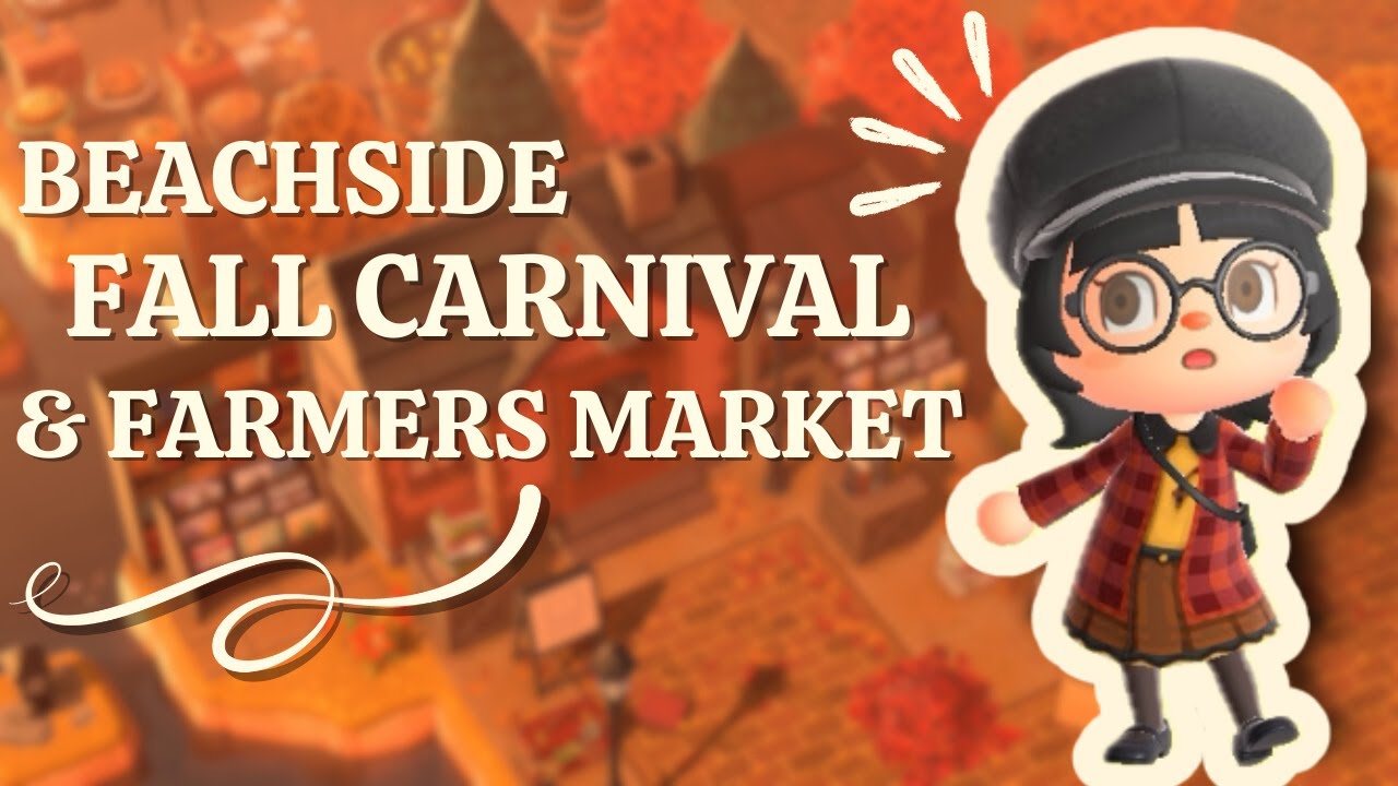 beachside fall carnival & farmers market 🎃 | acnh speedbuild