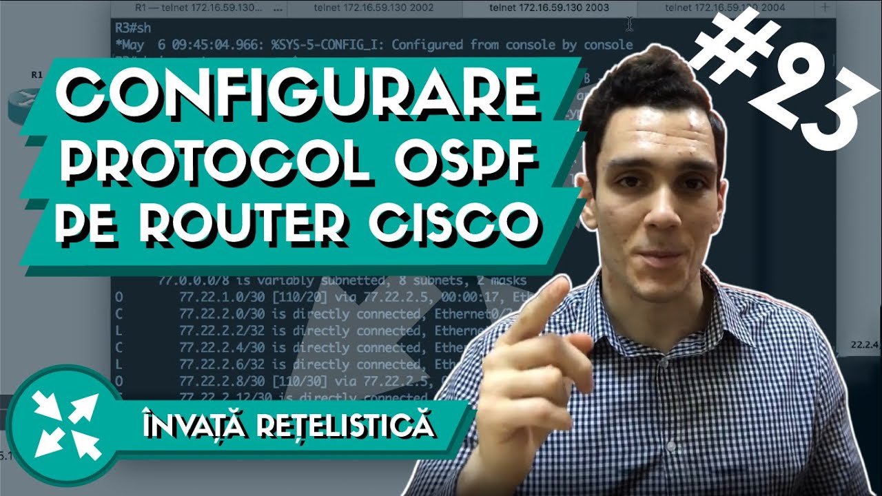 💻 Cum Configuram protocolul OSPF pe Routere Cisco ? | Invata Retelistica #23
