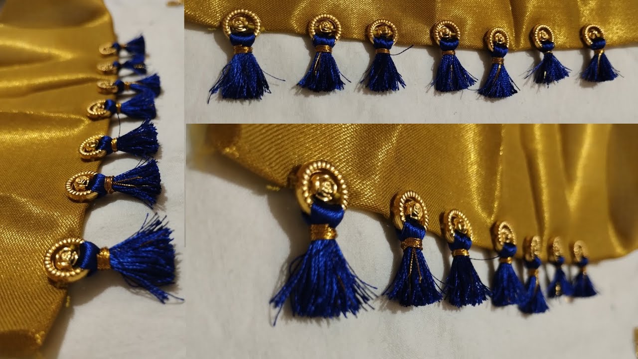 ring saree kuchu design for beginners #sareekuchu #youtubevideo #youtube