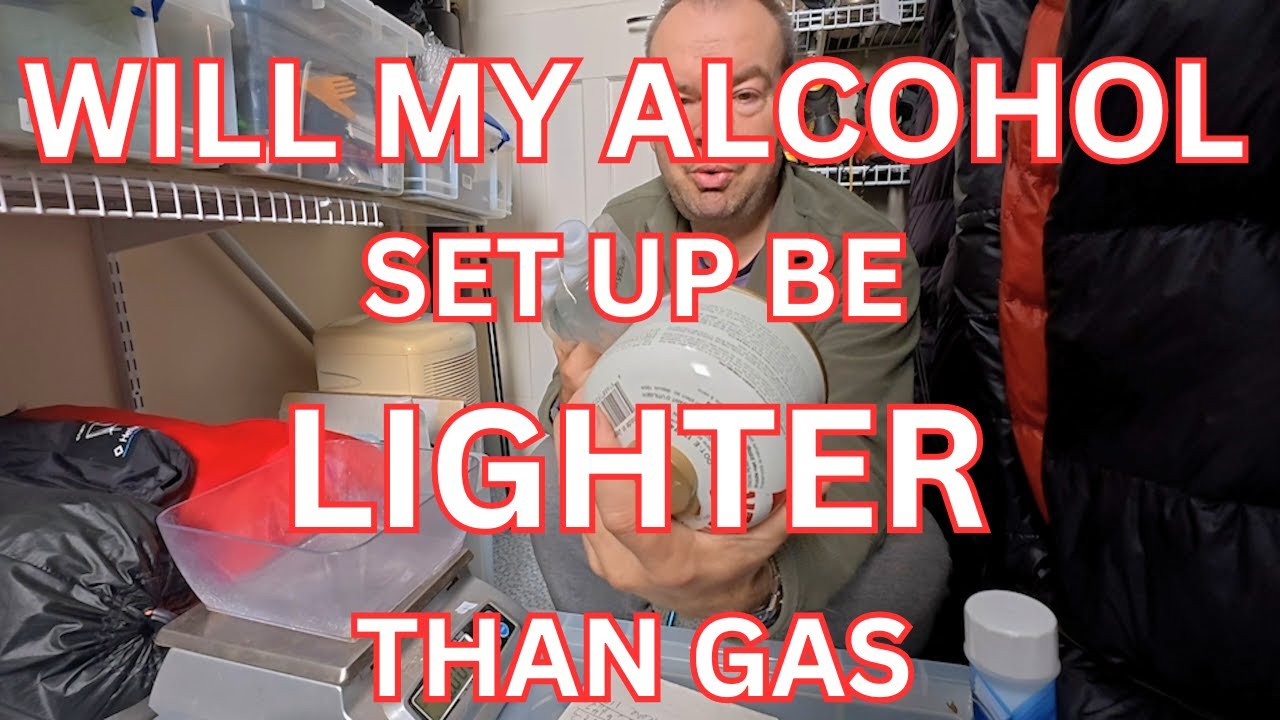 What is REALLY lighter Gas stove or Alcohol burner