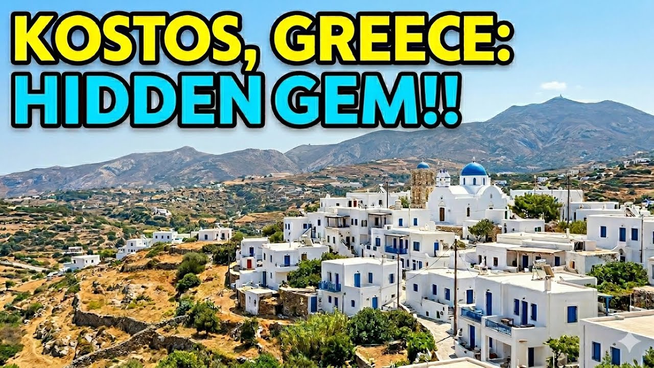 WALKING TOUR | KOSTOS - Paros Greece 🇬🇷  July 2024