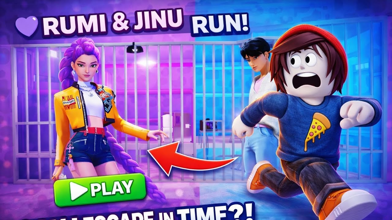 RUMI & JINU PRISON RUN Full Gameplay in Roblox! 🎮