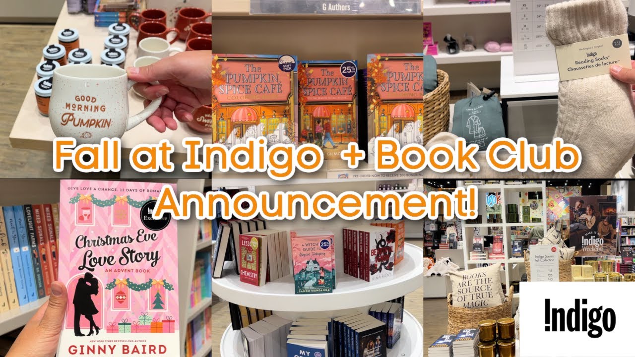 Fall at Indigo 🍁 Cozy Bookstore Walkthrough + Book Club Announcement!