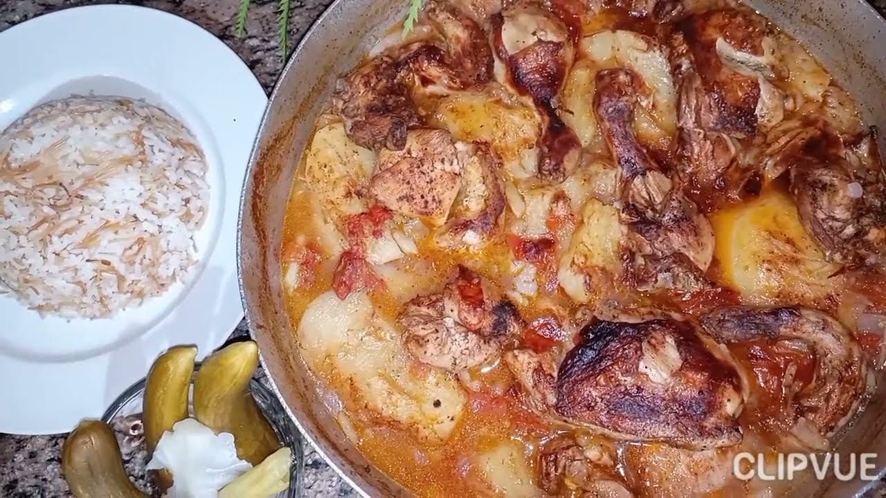 طريقه عمل صنيه بطاطس بالفراخ