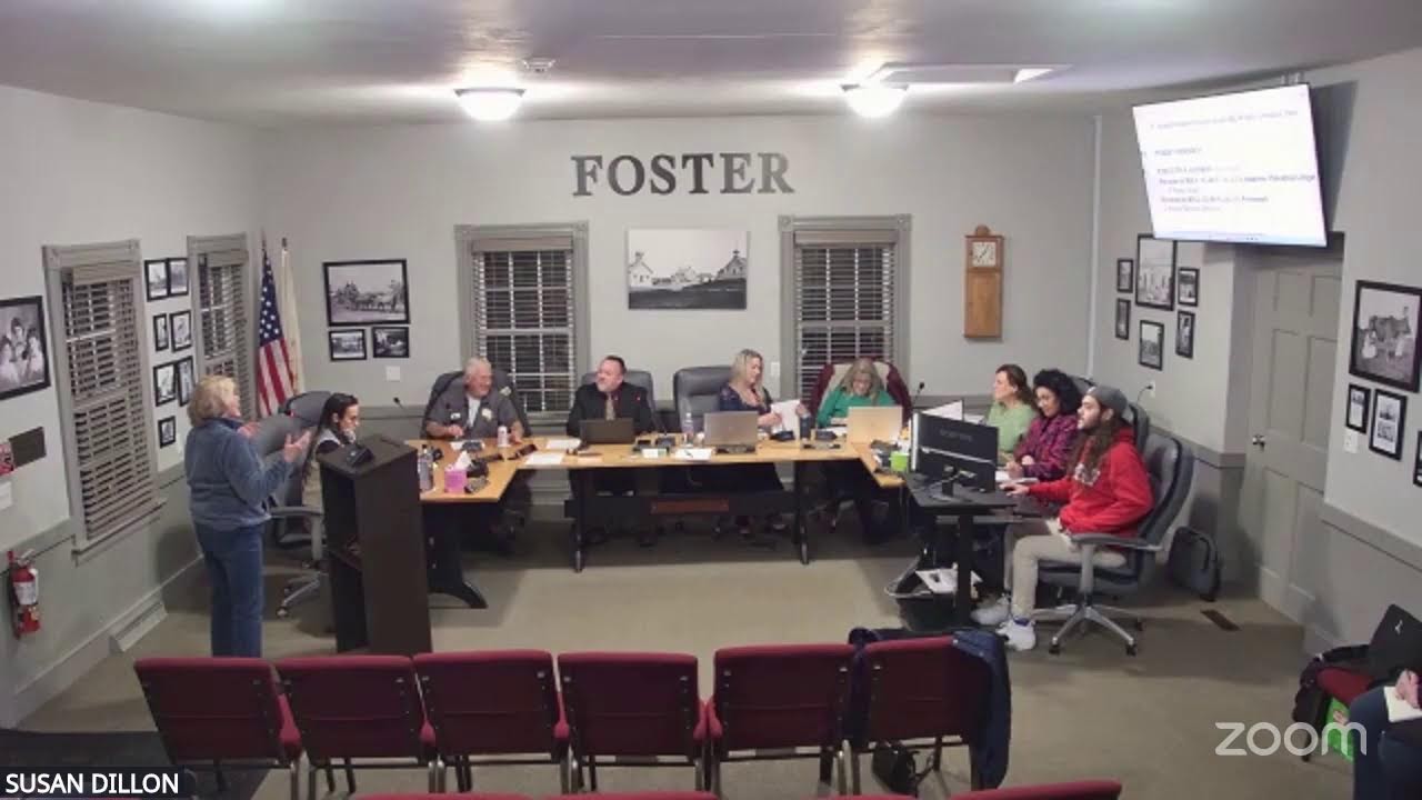 Foster Town Council Meeting 3/12/26