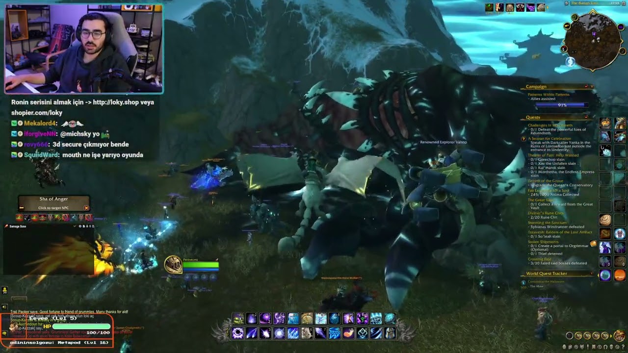 Videoyun World of Warcraft oynuyor - 26/10/2022