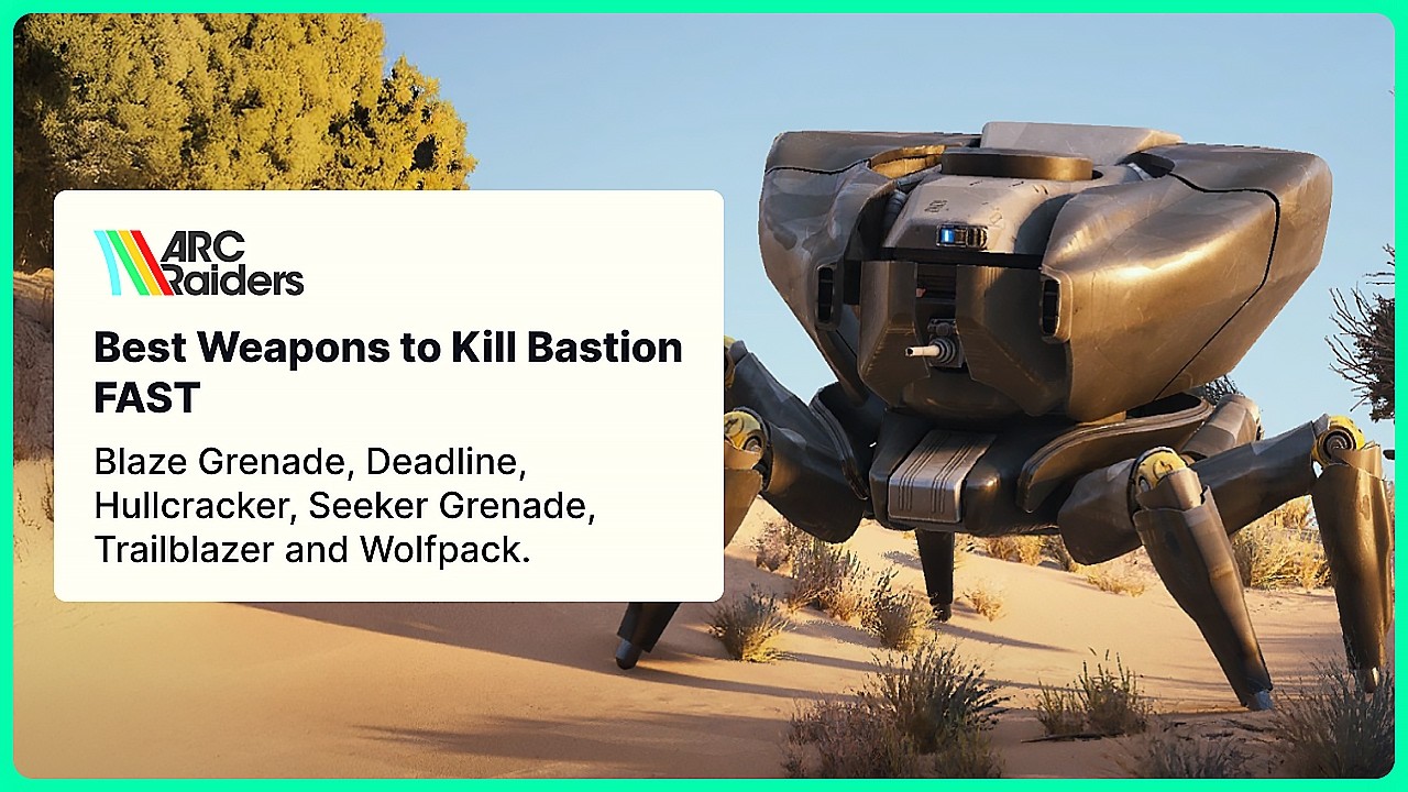 Best Weapons to Kill Bastion FAST | 6 Methods Compared | Bastion Cell | ARC Raiders | PS5 Gameplay