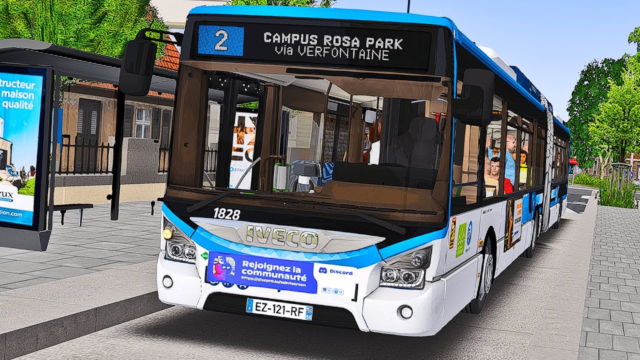 OMSI 2 Saint-Servan v2 | Ligne 2 SALERIN Graudegnan →  Campus Beaulieu | Iveco Urbanway 18 Soundmod.