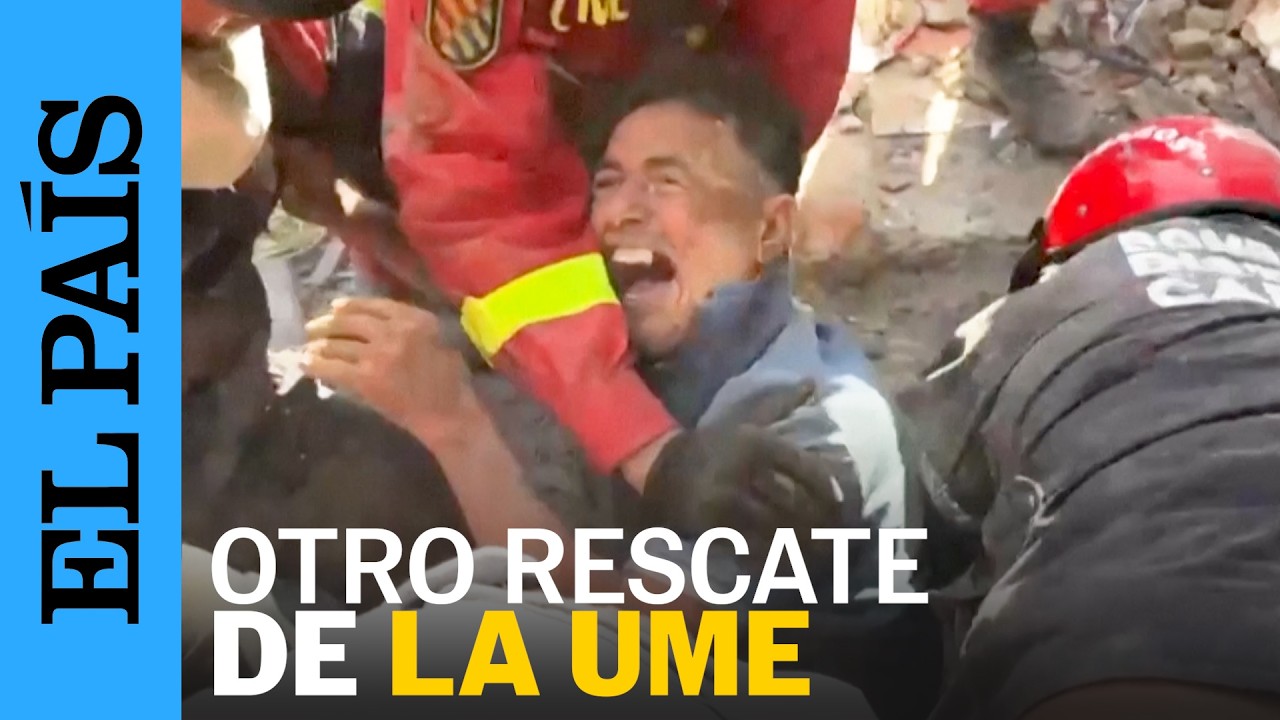 TERREMOTO VENEZUELA | Alegr&iacute;a tras un nuevo rescate por la UME en La Guaira: 