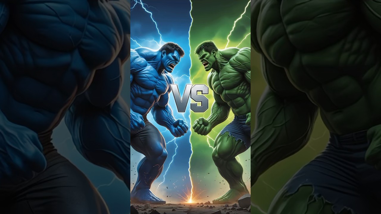 Blue Hulk Vs Green Hulk! who is strong? #marvel #avengers #hulk #ironman #spiderman #thor #venom