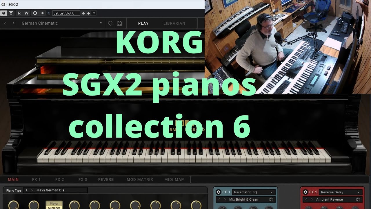 Korg SGX2 espectaculares pianos acústicos Korg collection 6