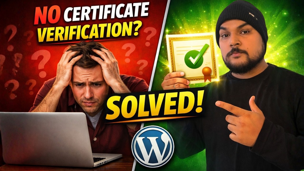 How to Add Certificate Verification on WordPress Website| No Coding Required-V2 Plugin Update 2026 🔥