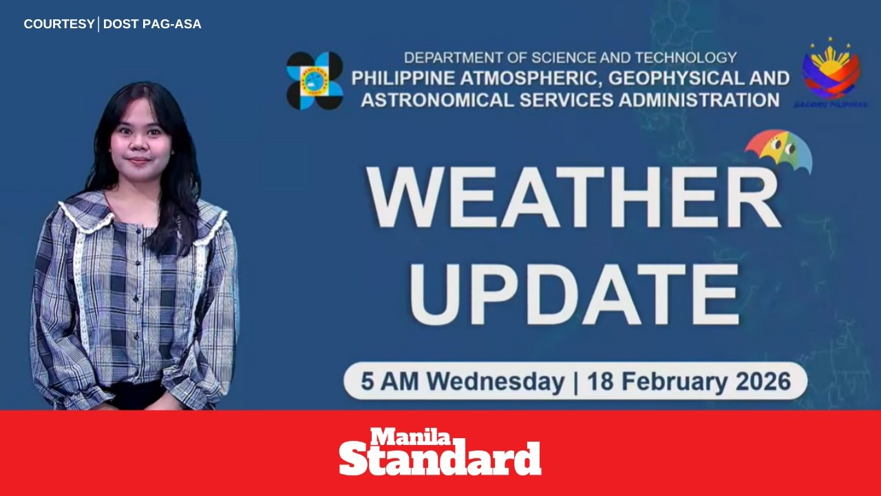 🌤️☁️Weather Update as of 🕔 5:00 AM, Wednesday, February 18, 2026