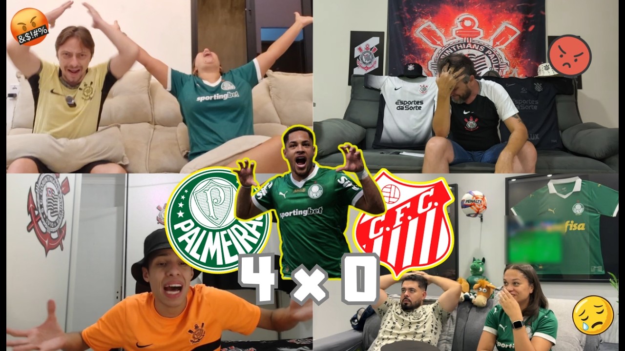 REACT DOS RIVAIS- PALMEIRAS 4 X 0 CAPIVARIANO| PAULISTAO 2026| VEM TRANQUILO PALMEIRAS!!!