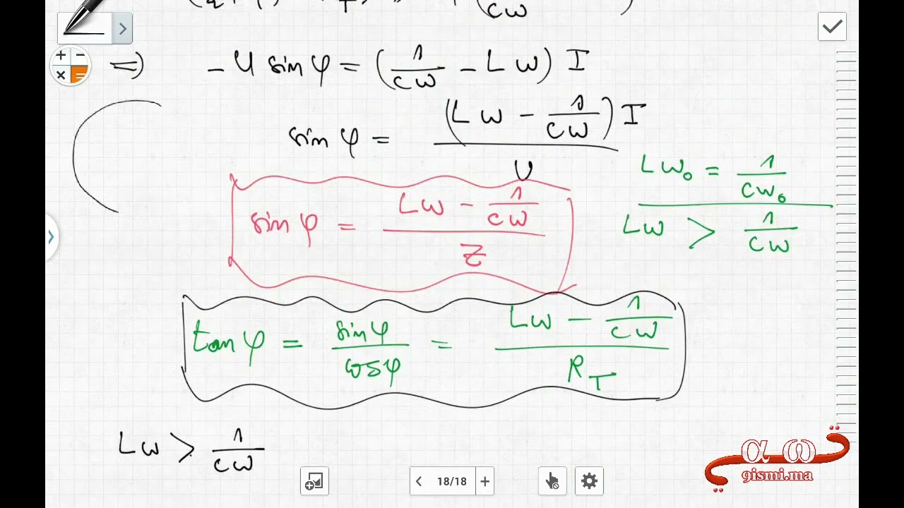 2Bac SM : RLC forcée partie 3/3 التذبذبات القسرية في دارة RLC