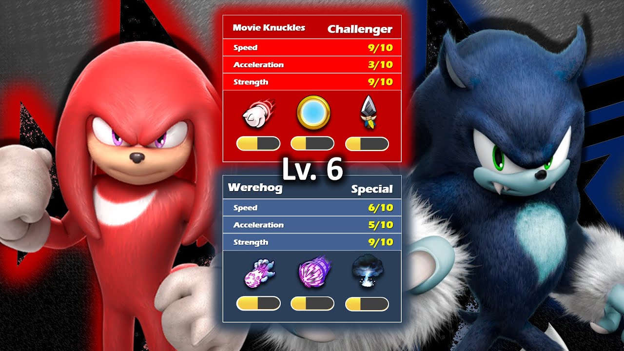 Sonic Forces Speed Battle - Movie Knuckles and Werehog Gameplay (Level 6)