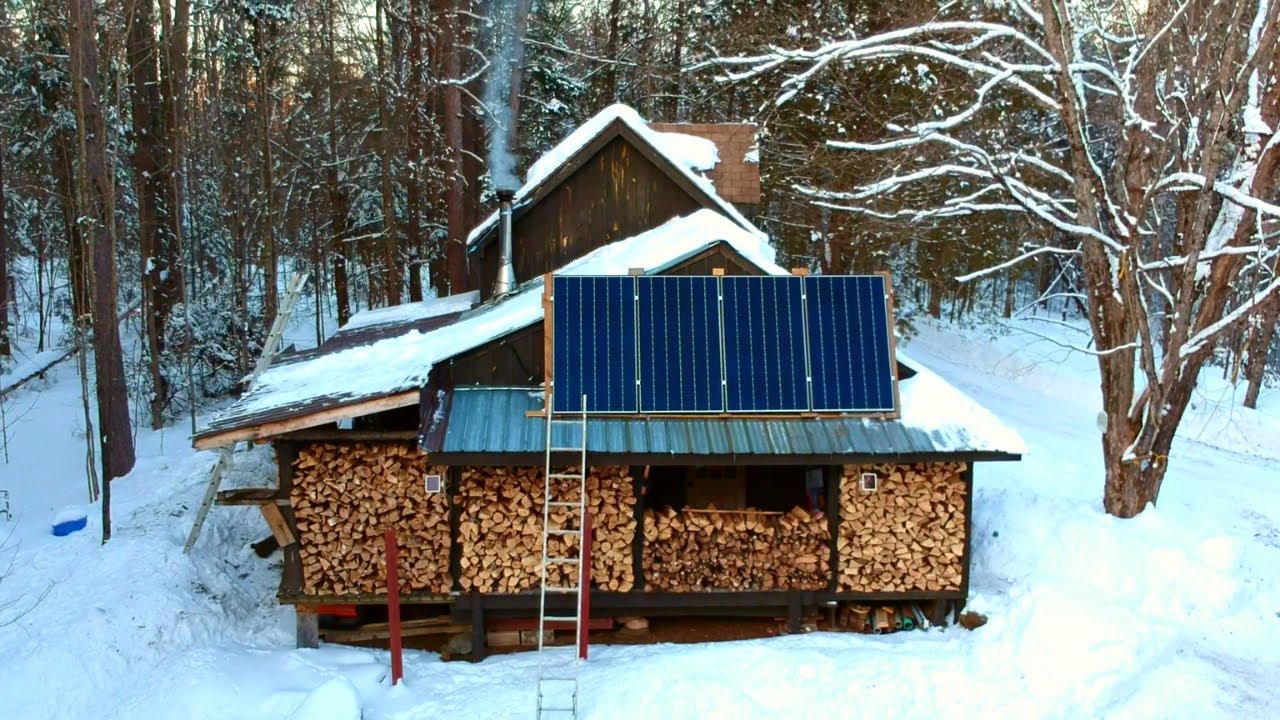 Winter Day At The Off Grid Cabin