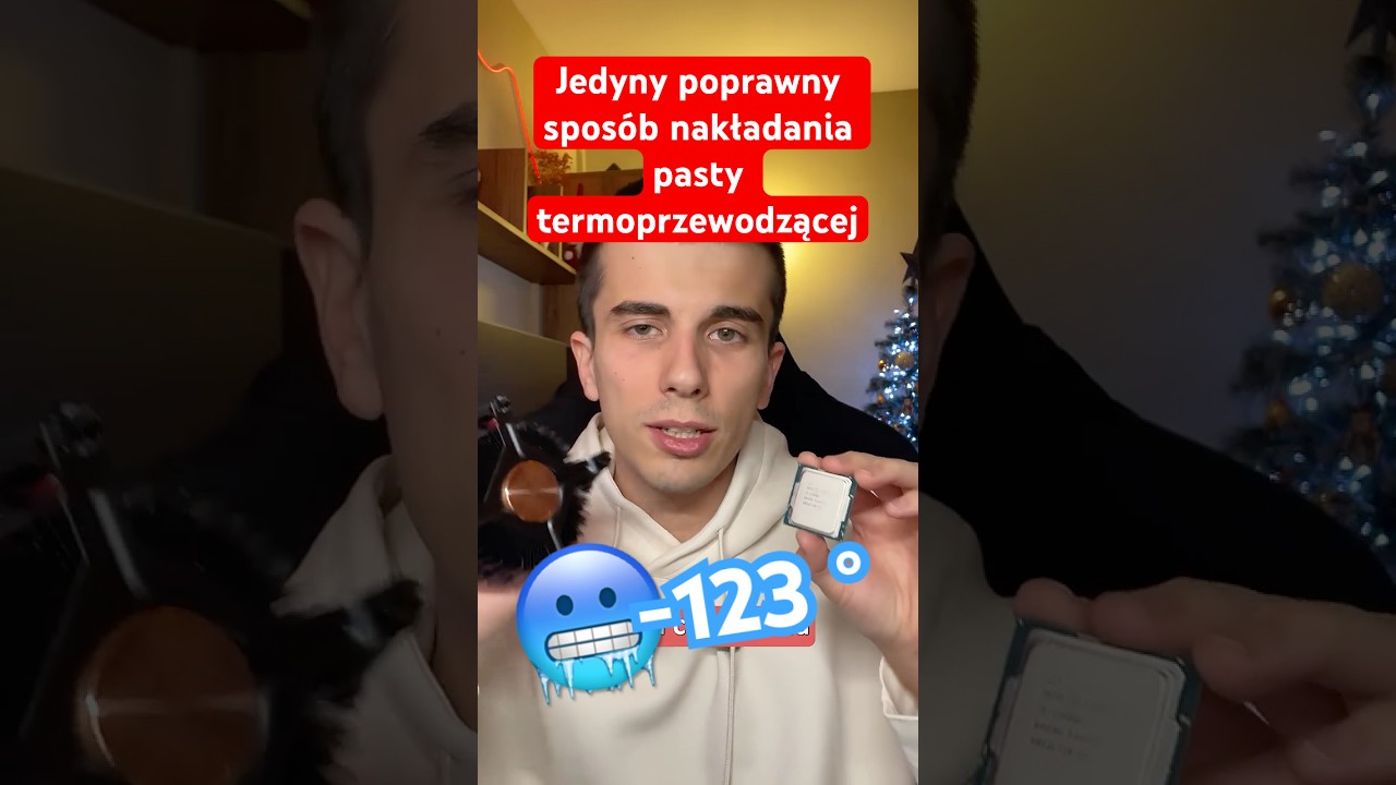 Jedyny poprawny spos&oacute;b nakładania pasty termoprzewodzącej #gaming  #technology #cpu