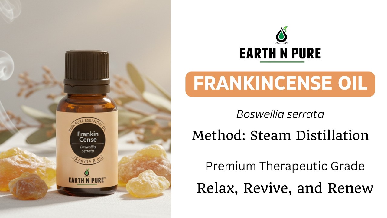 Earth N Pure Frankincense Oil &ndash; Pure Essential Oil for Aromatherapy | Premium Wellness Oil