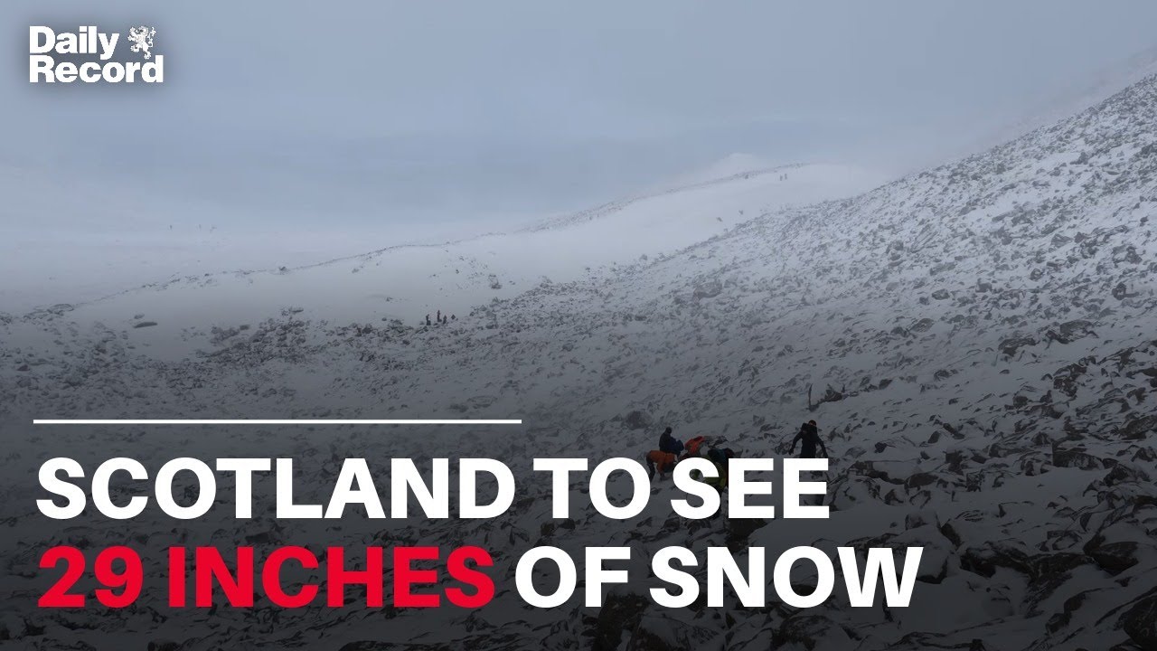 Weather maps warn Scotland of 29 inches of snow in days