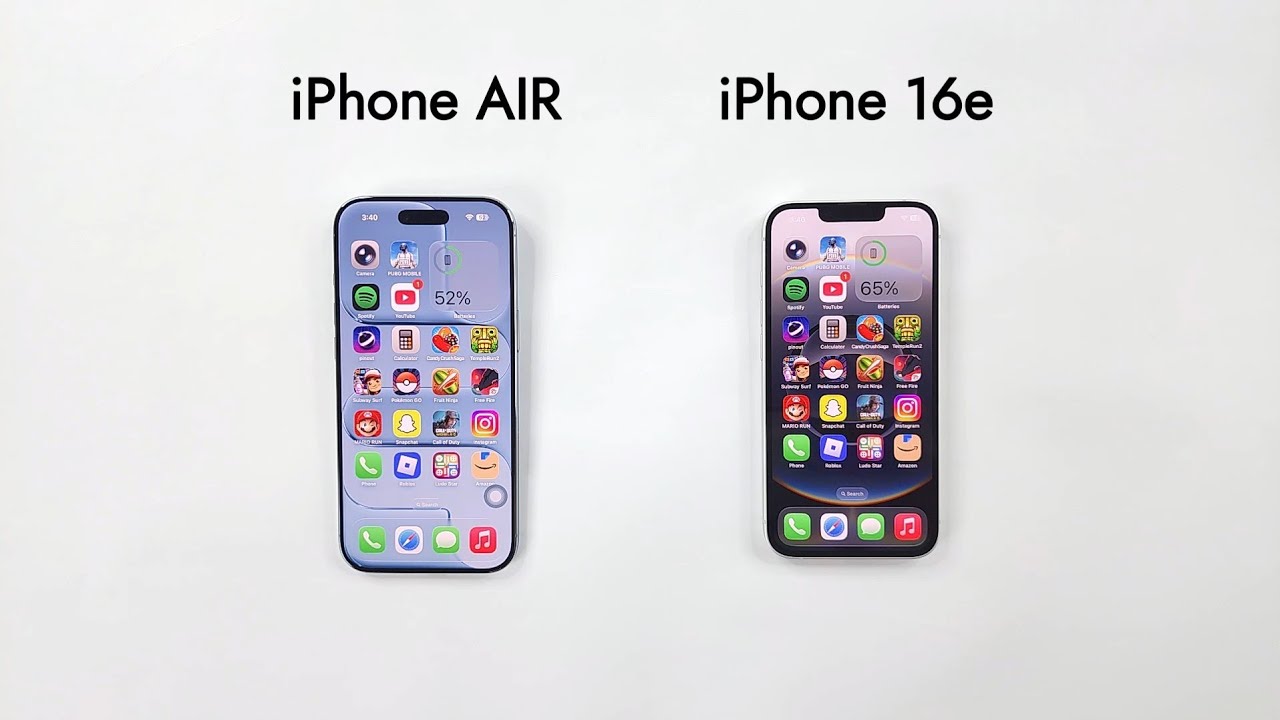 iPhone AIR vs iPhone 16e - SPEED TEST 🔥