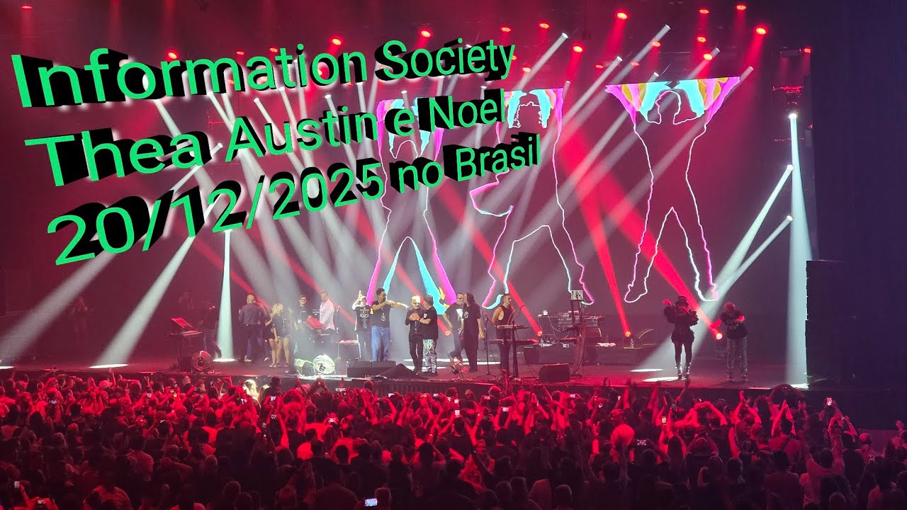Show do Information Society no Brasil e a presença de Thea Austin (SNAP!) e Noel.